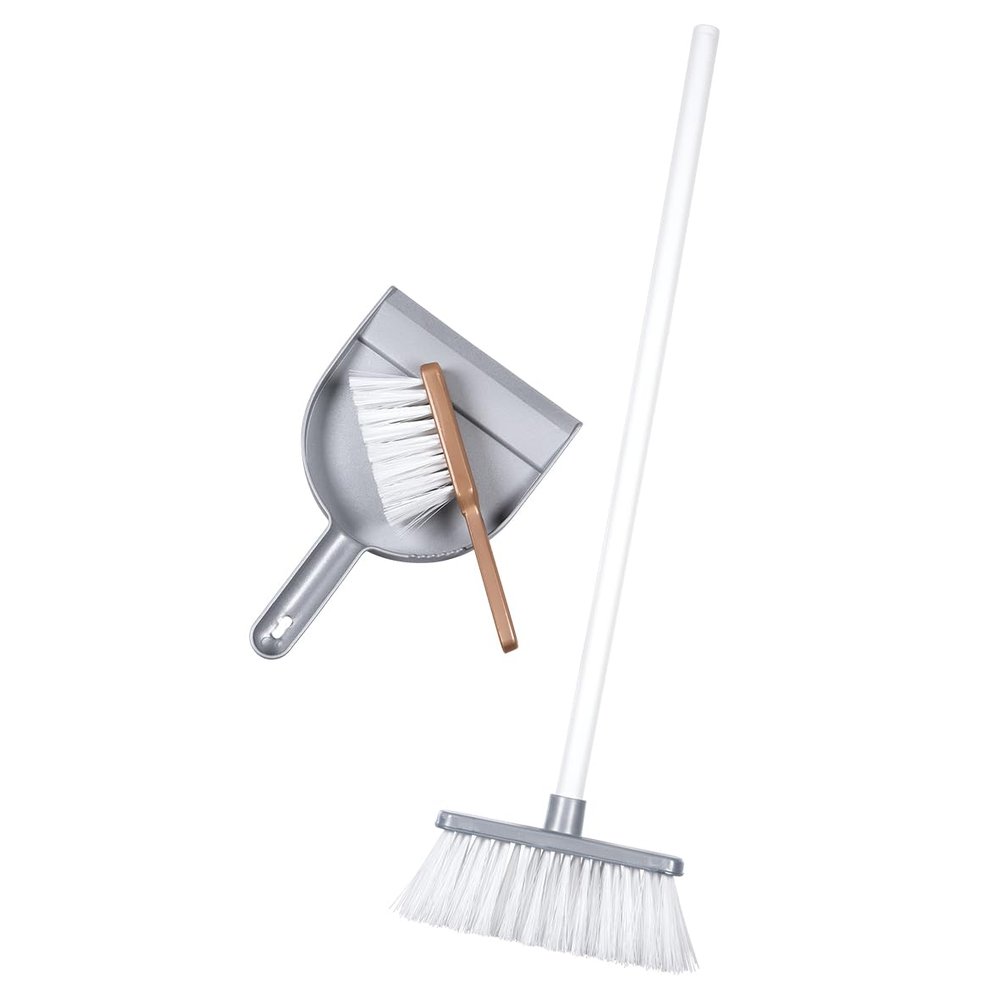 Smoby - Household Set Imitation Toy Broom, Broom, Dustpan Suitable for Ages 3 and Above Made in France