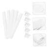 Abaodam 20 pcs Blank DIY Slap Bracelets for Kids and Adults White Snap Wristbands for Crafting Fun Party Accessories for Birthday and Classroom Activities view 3