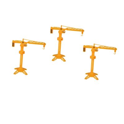 OUNONA 3pcs Rotatable Slewing Crane Model Realistic Plastic Construction Cranes for Birthday Develops Intelligence and Parent Interaction
