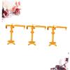 OUNONA 3pcs Rotatable Slewing Crane Model Realistic Plastic Construction Cranes for Birthday Develops Intelligence and Parent Interaction view 4