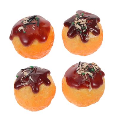 BESPORTBLE 4pcs Realistic Simulation : Lifelike Play Food Artificial Japanese Snack for Kitchen Role Play Toy Restaurant Party Decoration