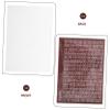 Abaodam 5pcs Money Saving Sticker: Money Saving Challenge Sheet Tracking Chart Digital Chart Sticker for Piggy Bank Cash Box Supplies Light Brown view 3