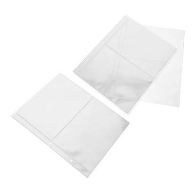 Angoily 2Bags Banknote Storage Sleeves Clear Protective Covers for Currency Collection Pages for Display and Preservation of Banknotes and Stamps