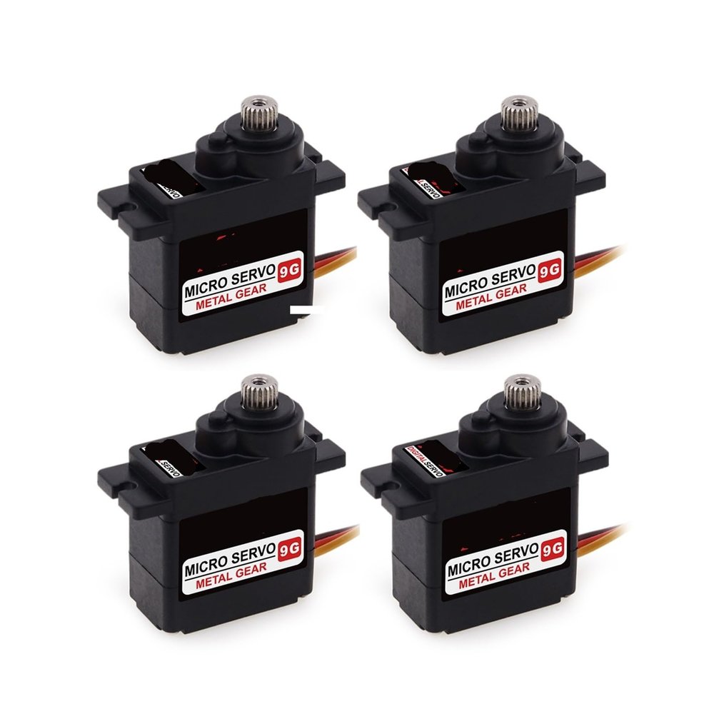 B11DLS 9g Upgrade Metal Gear 2.8KG 0.1s High Torque Mini Digital Remote Control Servo Motor(B11DLS JR x4pcs)