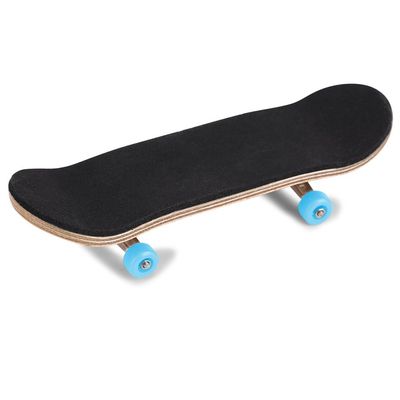 HERCHR Finger Boards, 1Pc Maple Wooden Alloy Fingerboard Finger Skateboards Creative Fingertips Daliy Playing Relaxing Movement Set with Box for Relax Play (Light Blue)