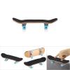 HERCHR Finger Boards, 1Pc Maple Wooden Alloy Fingerboard Finger Skateboards Creative Fingertips Daliy Playing Relaxing Movement Set with Box for Relax Play (Light Blue) view 3