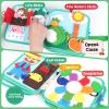 Cobelae Busy Book for Toddlers 1-3, Felt Busy Board for 1 Year Old, Montessori Quiet Book, Toddler Sensory Learning Activity Book, Travel Toys Gifts for Baby Age 1+ view 3