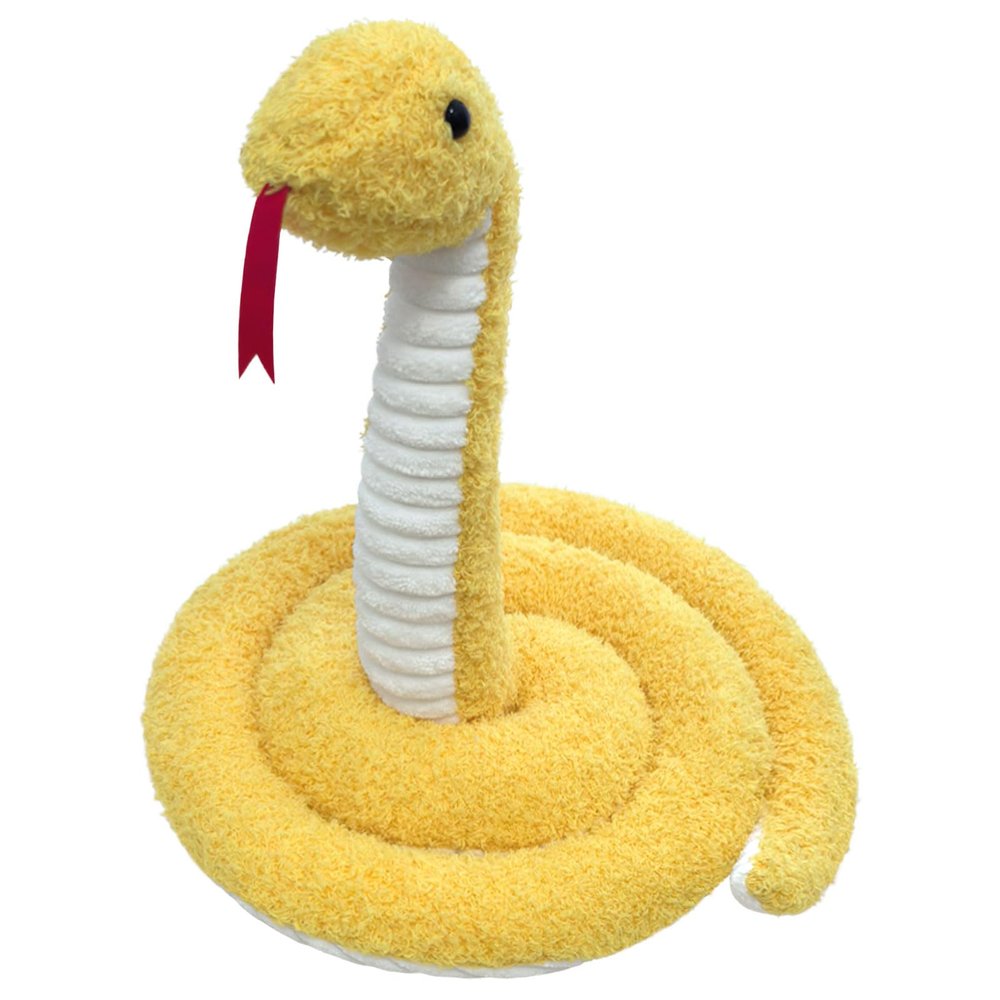 Doindute Yellow Plush Snake Stuffed Animal Toy, Soft Cuddly Plushie Hugger Toy for Boys & Girls, Gifts for Kids or Girlfriend, 53 Inches