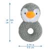 Doindute Baby Penguin Soft Rattle Toy, Plush Penguin Infant Shaker Rattle Easy-Grasp Stuffed Animal Toy, Gifts for Newborns Babies Toddlers Boys Girls, Gray, 5.5 Inches view 2