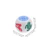 TOYANDONA 10pcs Vintage Abs Dice Lunar Year Celebrations Family Gatherings and Halloween Parties Multi Sided Gaming Dice with Fish Shrimp Crab and Coin Designs view 2