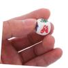 TOYANDONA 10pcs Vintage Abs Dice Lunar Year Celebrations Family Gatherings and Halloween Parties Multi Sided Gaming Dice with Fish Shrimp Crab and Coin Designs view 4