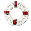 4 Coils Ring Electromagnetic Accelerator, Brushless Motor Cyclotron, Physics Aids Model, for Experimental Teaching, Scientific, DIY, Gifts, Experiment Equipment, Desk Toy view 1