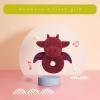 Doindute Baby Dragon Soft Rattle Toy, Plush Dinosaur Infant Shaker Rattle Easy-Grasp Stuffed Animal Toy, Gifts for Newborns Babies Toddlers Boys Girls, Wine Red, 6 Inches view 3