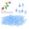 200Pcs Acrylic Pacifier, 20 x 10 x 10mm Cute Baby Shower Pacifiers Baby Nipples Mini Decoration Accessories for BabyShower Decoration (Blue) view 4