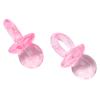 200Pcs Acrylic Pacifier, 20 x 10 x 10mm Cute Baby Shower Pacifiers Baby Nipples Mini Decoration Accessories for BabyShower Decoration (Rosy) view 1