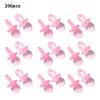 200Pcs Acrylic Pacifier, 20 x 10 x 10mm Cute Baby Shower Pacifiers Baby Nipples Mini Decoration Accessories for BabyShower Decoration (Rosy) view 3