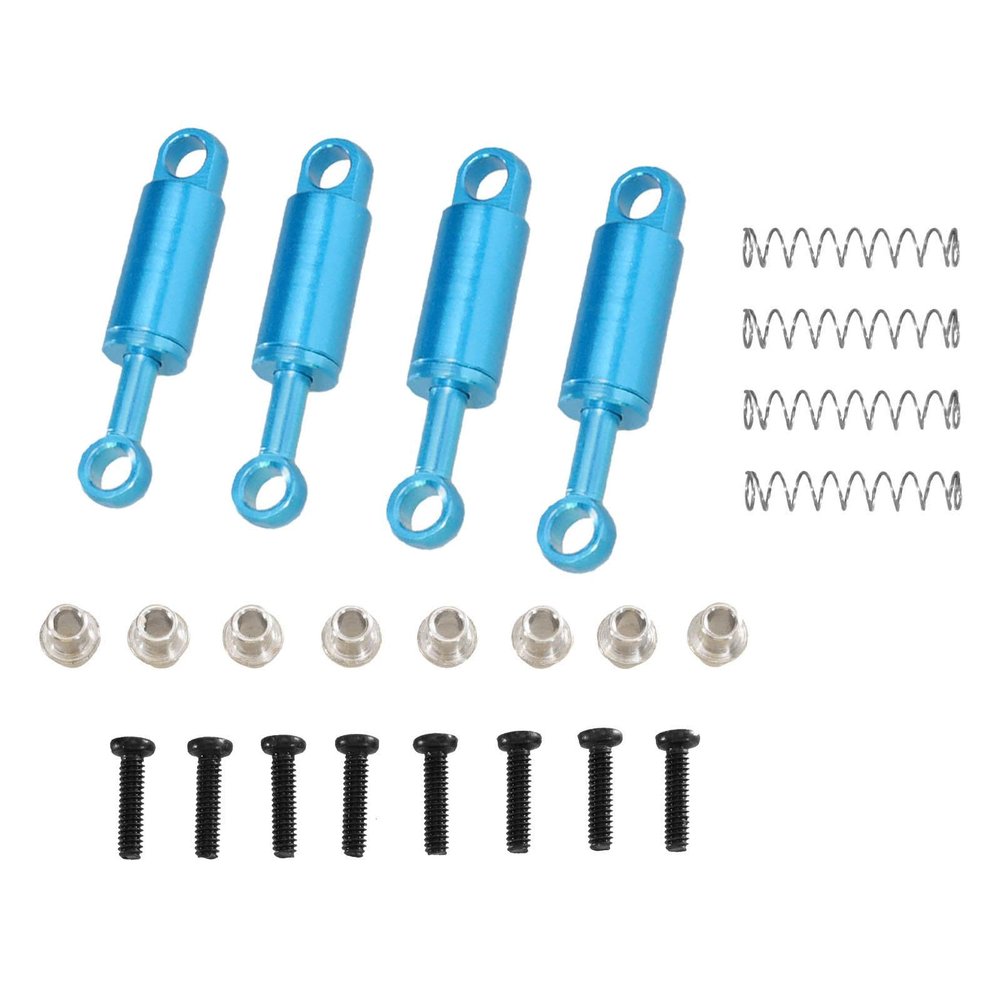 kowaku RC Car Shock Absorber Accessories 1/28 Aluminum Alloy Replacement RC Car Parts Spring Shocks for 284161 284010 284131 K979, Blue
