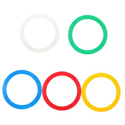 BESPORTBLE 5pcs Acrobatic Circus Rings: Professional Juggling Props Hand Throwing Ring Acrobatic Show Equipment Circus Juggling Kit