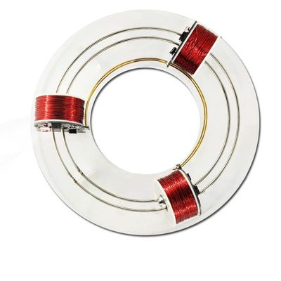 3 Coils Ring Electromagnetic Accelerator, Brushless Motor Cyclotron, Physics Aids Model, for Experimental Teaching, Scientific, DIY, Gifts, Experiment Equipment, Desk Toy