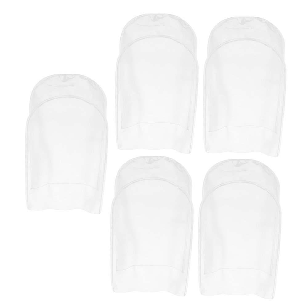 DIYEAH 5pcs PVC Shields for Accessories Dustproof Collectible Doll Sleeves for Travel Outdoor Events and Home Storage