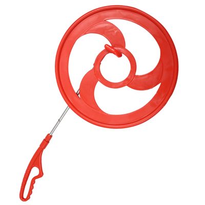 Abaodam 1PC Creative Rolling for Educational Iron Hoop Wind Fun Red Rolling Ring Enhances Hands Skills Exercise Birthday