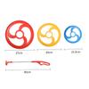 Abaodam 1PC Creative Rolling for Educational Iron Hoop Wind Fun Red Rolling Ring Enhances Hands Skills Exercise Birthday view 2