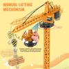 jojofuny Diecast Tower Crane Model for Interactive Construction Vehicle with Authentic Features Educational Play for Cognitive Development Engaging Crane Operation Imaginative Fun view 2