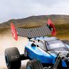 Menolana RC Rear Wing Spoiler Carbon Fiber Simple Assembly Aluminum Alloy Vehicle Repairing Lightweight RC DIY Replace Parts, Red view 3