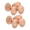 Abaodam 8pcs Wood Egg Shaker: Musical Maracas Percussion Instruments DIY Paintable Egg Shaker for Easter Party Classroom Music view 1