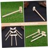 FOYTOKI 20Pcs Mini Wooden Hammers for Safe Smooth Surface Mallets for Creative Play for Finger Grasping Hand Eye Coordination for Boys view 2