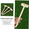 FOYTOKI 20Pcs Mini Wooden Hammers for Safe Smooth Surface Mallets for Creative Play for Finger Grasping Hand Eye Coordination for Boys view 4
