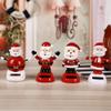 Christmas Solar Dancing Toys - Solar-Powered Shaking Head Figures, Elk, Santa, Snowman, Penguin & Tree, Fun Car Dashboard Interior, Office Desk, Windowsill & Home Decorations view 3