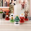 Christmas Solar Dancing Toys - Solar-Powered Shaking Head Figures, Elk, Santa, Snowman, Penguin & Tree, Fun Car Dashboard Interior, Office Desk, Windowsill & Home Decorations view 4
