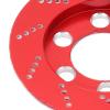 Phefop RC Car Adapter Disc, RC 4PCS Brake Disc for 1.9 Inch Wheel, Easy to Install for SCX10 90046 Axial, Improve the Appearance of the Car (Red) view 2
