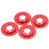 Phefop RC Car Adapter Disc, RC 4PCS Brake Disc for 1.9 Inch Wheel, Easy to Install for SCX10 90046 Axial, Improve the Appearance of the Car (Red) view 3