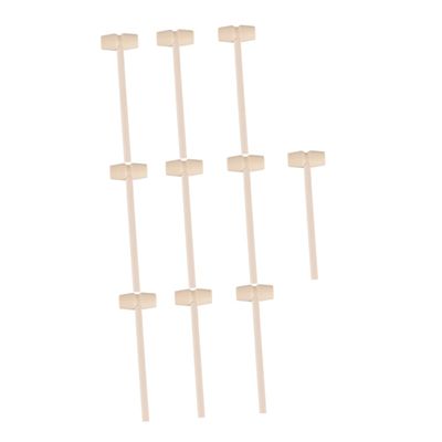 HOOTNEE 20Pcs Mini Wooden Mallets Safe and Wooden Hammers for Cracking Montessori Play Fun for Boys and Craftsmanship