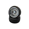 1/10 Scale 12mm Rubber Tire Wheel Set Model 4pcs CLSSM PP133 Compatible with 1:10 RC On Road Vehicles view 3