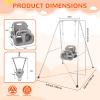 4-in-1 Toddler Swing Set & Baby Jumper and Bouncers, Heavy Duty Baby Swing Set with Foldable Metal Stand for Indoor & Outdoor, Suitable for Children 6 Months and Older, Easy to Assemble & Store view 2