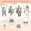 4-in-1 Toddler Swing Set & Baby Jumper and Bouncers, Heavy Duty Baby Swing Set with Foldable Metal Stand for Indoor & Outdoor, Suitable for Children 6 Months and Older, Easy to Assemble & Store view 3