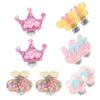 KOMBIUDA 5Pairs Girl Clip Earrings Cute Non Pierced Ear Jewelry for Parties Birthdays Everyday Wear Adorable Design for Easy to Use Comfortable view 1
