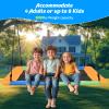 60 Inch Kids Platform Swing for Kids and Adults,800lb Large Outdoor Tree Swing with 2pcs Tree Hanging Straps view 2