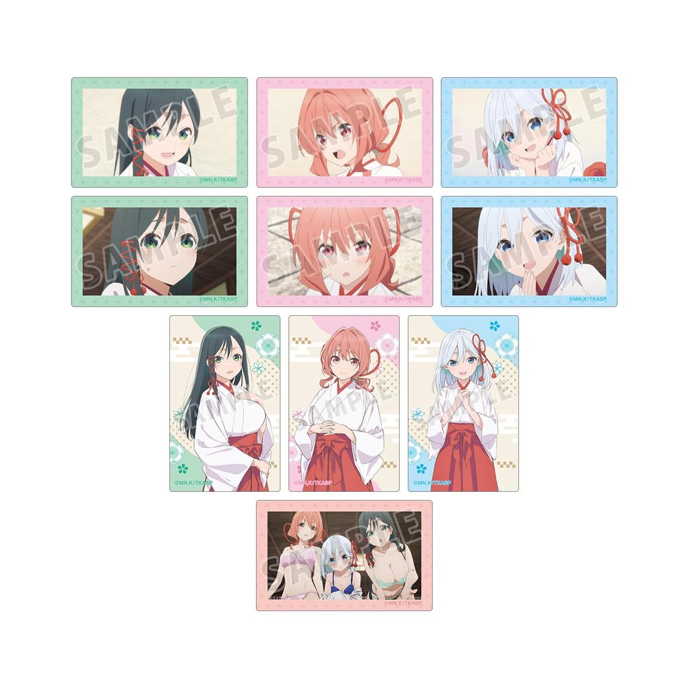TV Anime Amagin Sanchi Trading Card Sticker Box of 10