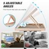 FUNTOK 1500 Piece Jigsaw Puzzle Table with Legs for Adults, Portable Wooden Puzzle Tables with Wheels, Drawers, Adjustable Height with Scales, 5-Tilting-Angle, Transparent Cover, Non-Slip Felt Surface view 2