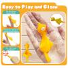 30Pack Finger Slingshot Chicken Rubber,Flick Stretchable Flying Sling Shot Chick Fingers for School Reward Easter Birthday Party Favors White Elephant Gift Exchange view 3
