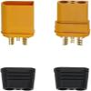 5 Sets of,XT90I-M;XT90I-F,Model Airplane Plug, with Signal Pin, Male and Female Heads, Yellow;XT90(2+2-M;XT90(2+2)-F view 1