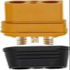 5 Sets of,XT90I-M;XT90I-F,Model Airplane Plug, with Signal Pin, Male and Female Heads, Yellow;XT90(2+2-M;XT90(2+2)-F view 2