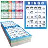 GRANDLMOON 200 Reusable Portable Windowed Bingo Game Cards in Vibrant Colors No Chips Needed (1-75 Version, Vol 1) view 1
