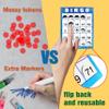 GRANDLMOON 200 Reusable Portable Windowed Bingo Game Cards in Vibrant Colors No Chips Needed (1-75 Version, Vol 1) view 2