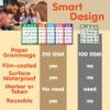 GRANDLMOON 200 Reusable Portable Windowed Bingo Game Cards in Vibrant Colors No Chips Needed (1-75 Version, Vol 1) view 3