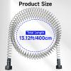 13 Feet Heavy Duty Stainless Steel Zipline Spring with Brake, High Tensile Strength, Backyard Industrial Spring Braking System/Stop/Stopper for 3/16 1/4 5/16 3/8 inch Wire view 2